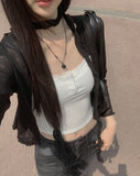 Juju Flower Punching See-Through Cardigan