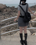 Karoo nylon-string mini skirt