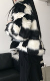 Alice Chess Fur Jacket