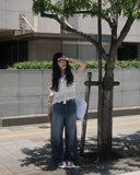 Amyu Summer Denim Wide Pants