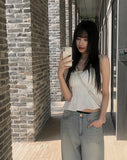 Enjou Ribbon Silver Necklace