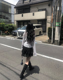 Dot Tiered Mini Skirt