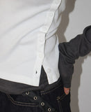 SIDE BUTTON RIB SLEEVELESS