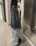 Sheer Overfit Check Shirt