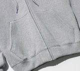 950g Original Plain Zip-Up Hoodie