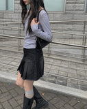 Hinari Pocket Denim Mini Skirt