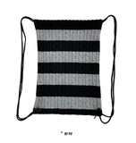 STRIPE KNIT BACKPACK