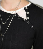 LINE-UP SNAP RIB LONGSLEEVE