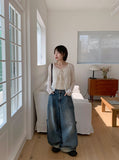 Domen See-through Ribbon Bolero Cardigan