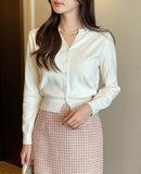 Tyrens V Round Knit Cardigan