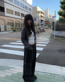Fabi Two-Way Knit Hood Zip-Up Cardigan