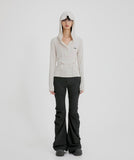 Button Up Lace Hoodie