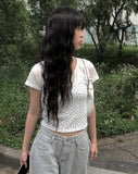 Komi Light Blue Wide Damage Denim Pants