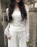 Fundy See-Through Strap Long Sleeve T-Shirt