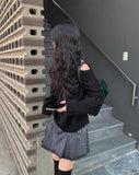 Zito Black Blue Cargo Mini Skirt