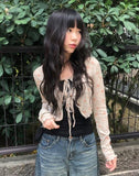 Grip Flower Cardigan Sleeveless Set