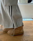 Dubs line brushed cargo long skirt