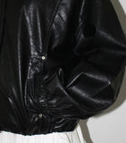 SOFT HIGH-NECK LEATHER JUMPER