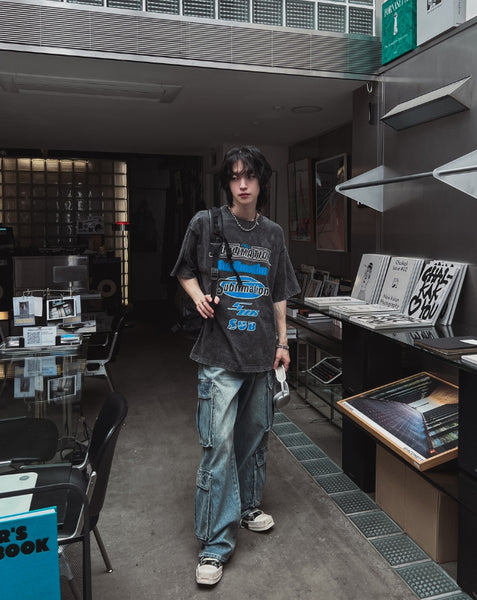 2plan (ツープラン) - マニーフォントソルファウォッシュ半袖T