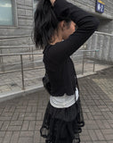 Capy Layered Tiered Mini Skirt