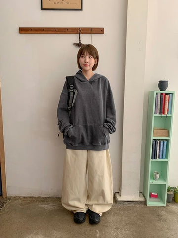 Hrenno Cotton Balloon Wide Pants