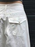 Aloh Summer Back Pocket Cotton Wide Pants