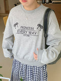 Forio Ribbon Crop Sweatshirt