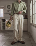 Again one tuck denim pants