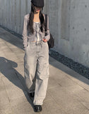 Sori Cargo Wide Denim Pants