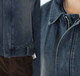 DENIM BELTED POCKET JACKET