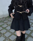 Sammy golden pleated mini skirt