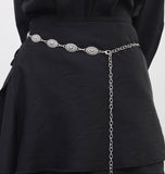 Abyss Silver Chain Belt