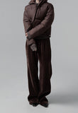 Corduroy embossed pants