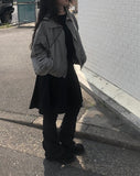 Hidden Shirring Windbreaker String Jacket