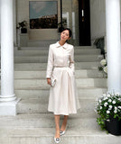 Renea Satin Flare Skirt