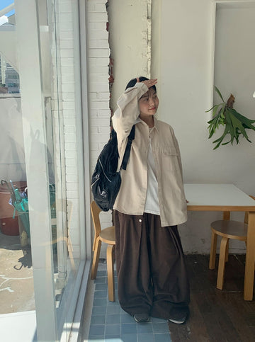 Tohit Pocket Over Long Sleeve Shirt