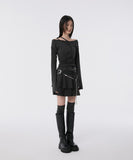 Layered Pleats Skirt