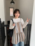 Fume Check Stripe Two Way Sleeveless Mini One Piece