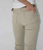 SLEEK SHIRRING BOOTCUT PANTS