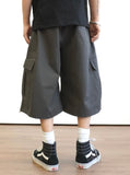 Amekaji Loose Cargo Crop Pants