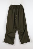 All-day rivet parachute pants