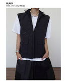 4 Pocket nylon hood vest