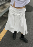FLOW TIE COTTON SKIRT