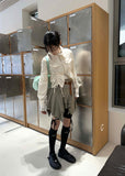 SHIRRING KARA ZIP UP