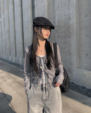 Reggle String Square Cross Shoulder Bag