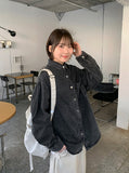Hakuni Button Denim Over Shirt