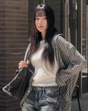 Pobi Seersucker Check Shirt