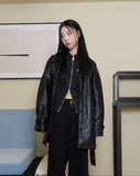 2BB QUILTING LEATHER COAT