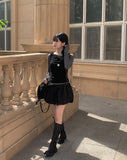 Cesi Slit Bustier T-shirt Set