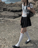 Capo Pleated Mini Skirt